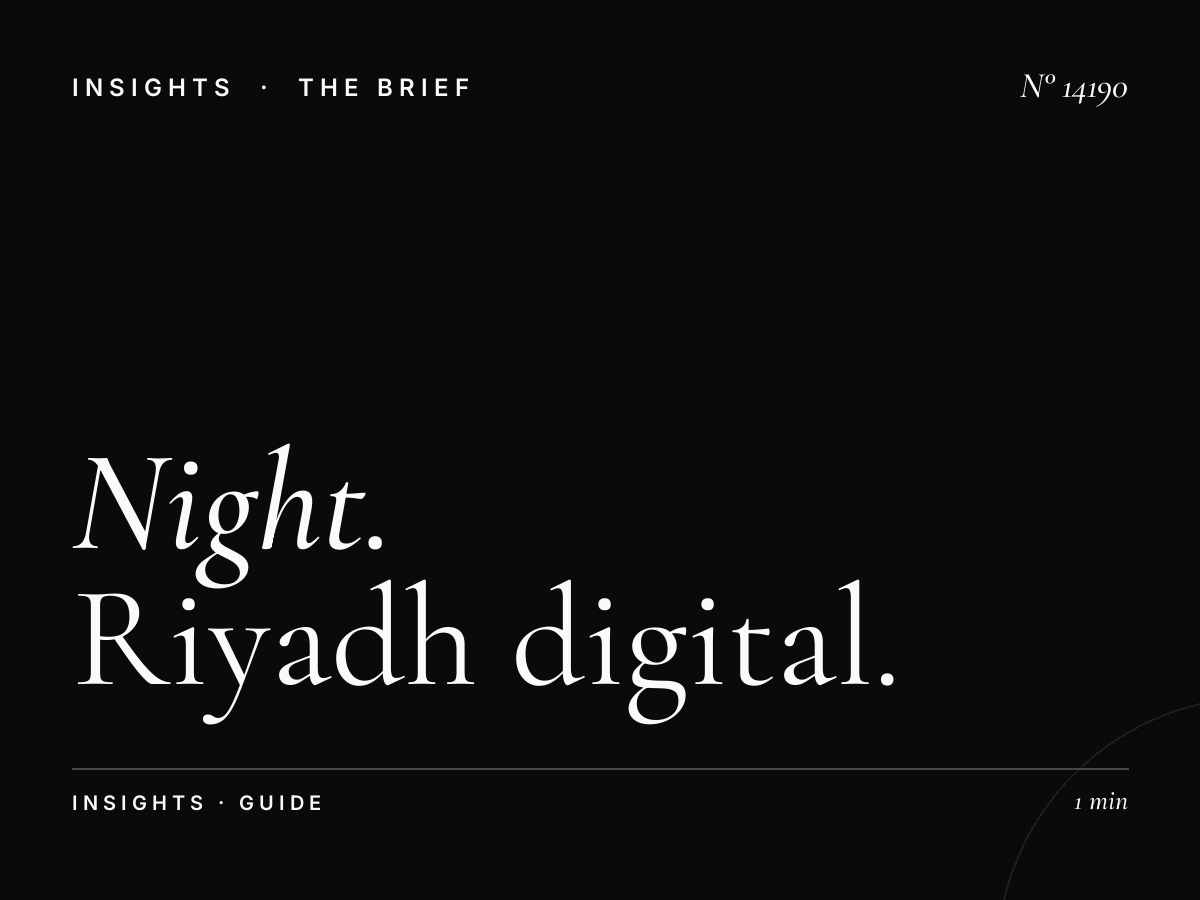 Night Wayfinding: Riyadh Digital Guide After-Dark