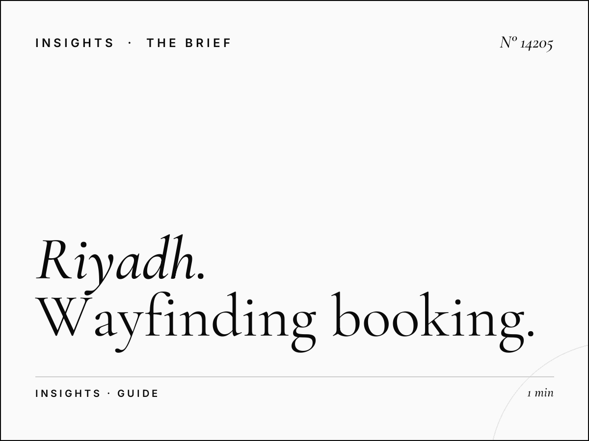 Riyadh Digital Guide Contracts: Wayfinding Booking Terms