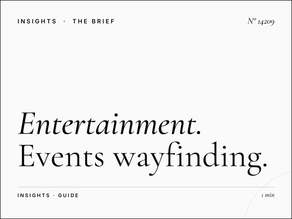 Entertainment Riyadh Digital Guide: Events Wayfinding