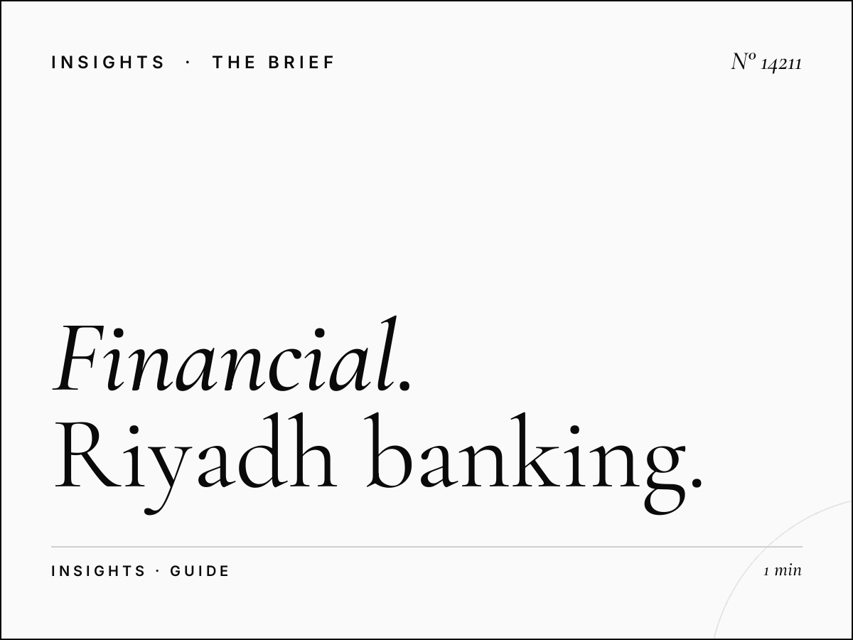 Financial Services Digital Guide: Riyadh Banking
