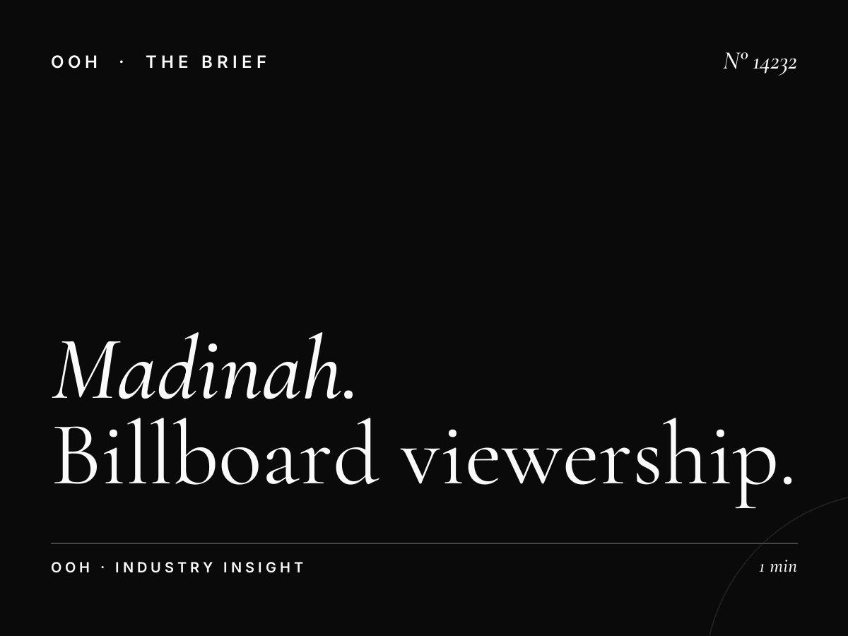 Madinah Mezah Digital Traffic: Billboard Viewership