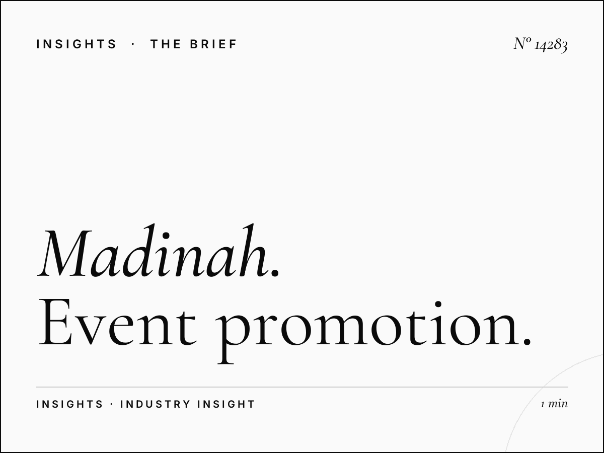 Madinah Digital Mezah Event: Event Promotion Digital