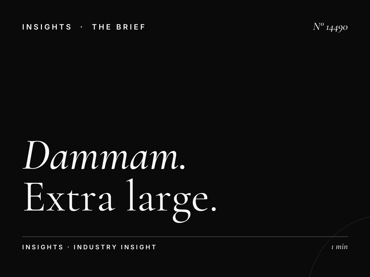 Dammam Khobar Static Mega Size: Extra Large Specifications for Maximum Brand Impact