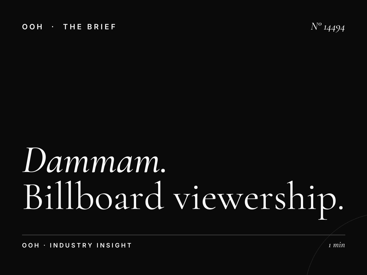 Dammam Khobar Mega Traffic: Billboard Viewership Statistics