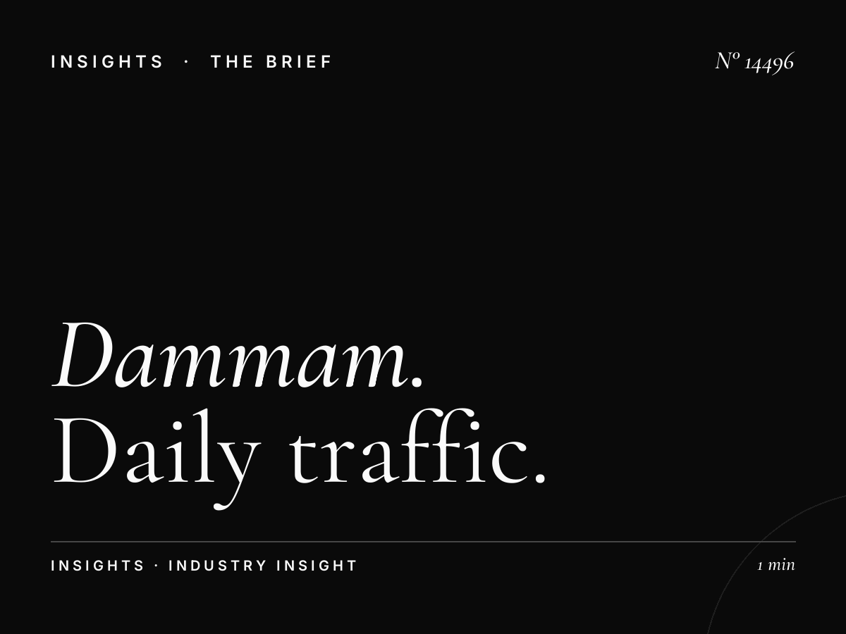 Dammam Khobar Static Mega Reach: Daily Traffic Impressions