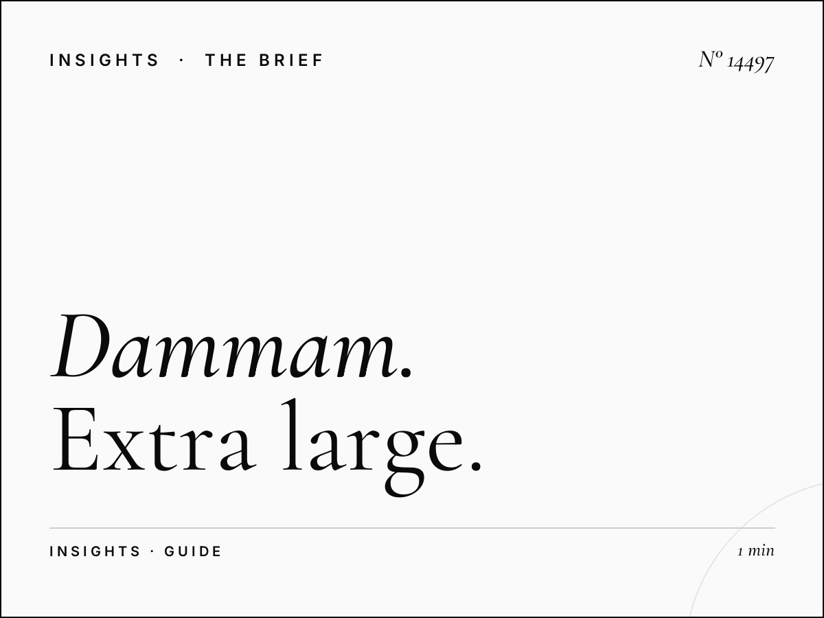 Dammam Khobar Mega Static Cost: Extra Large Budget Guide