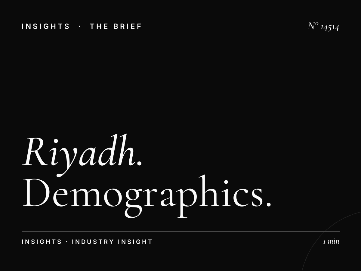 Riyadh Digital Mezah Audience: Demographics