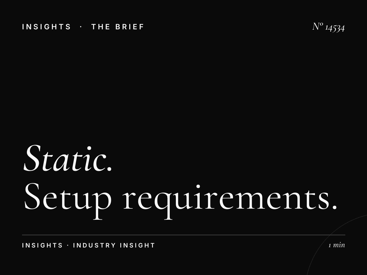 Static Mega Installation Dammam Khobar: Setup Requirements