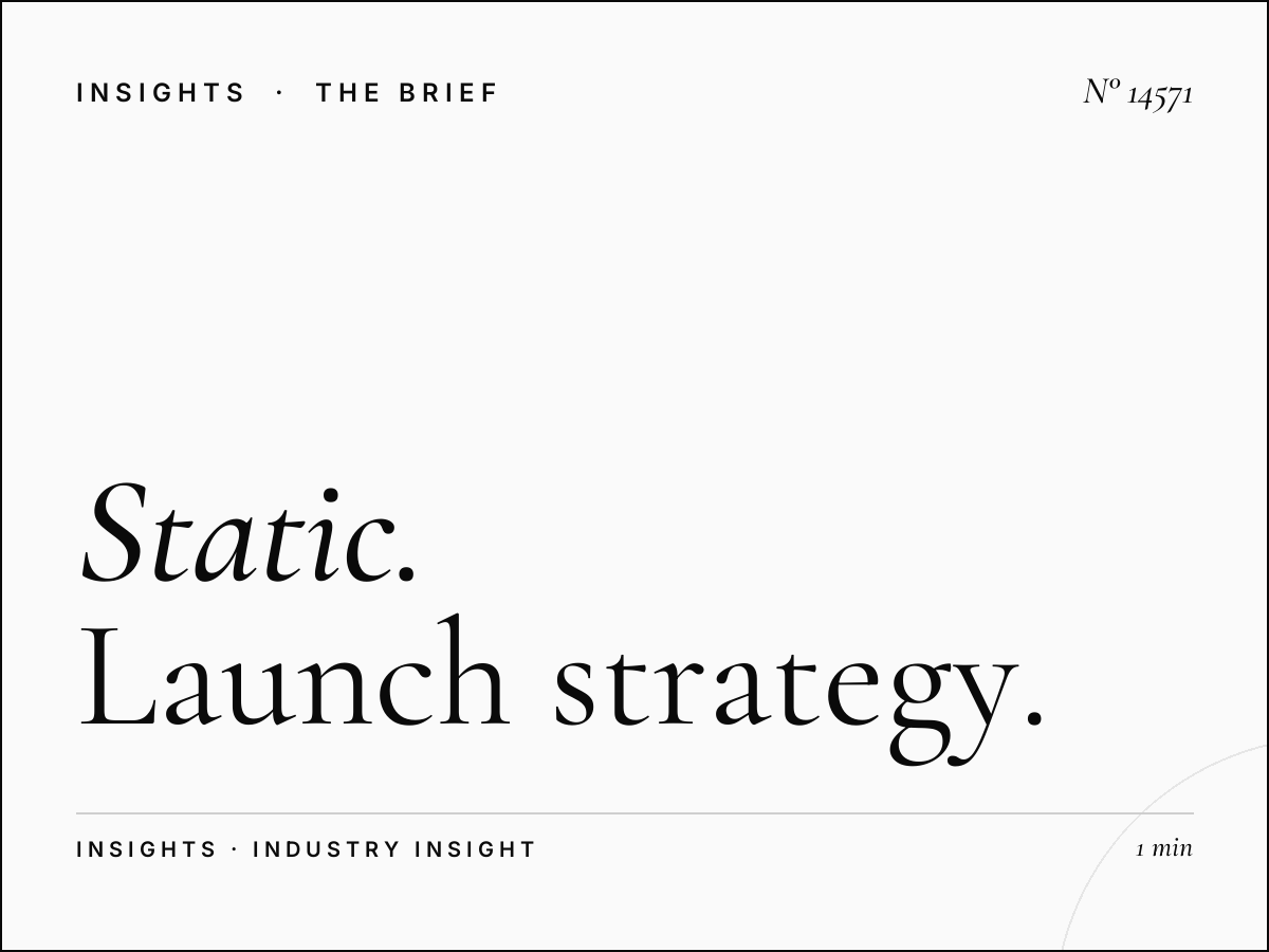 Static Mega New Product Dammam Khobar: Launch Strategy