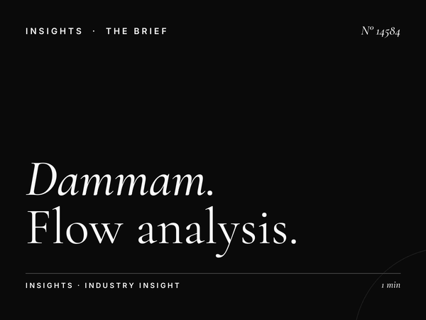 Dammam Khobar Static Mega Traffic: Flow Analysis