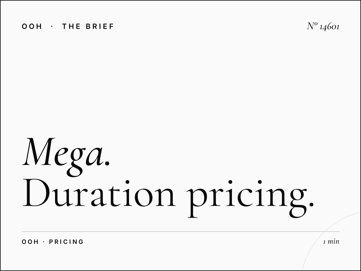 Mega Billboard Monthly Rates Riyadh: Duration Pricing
