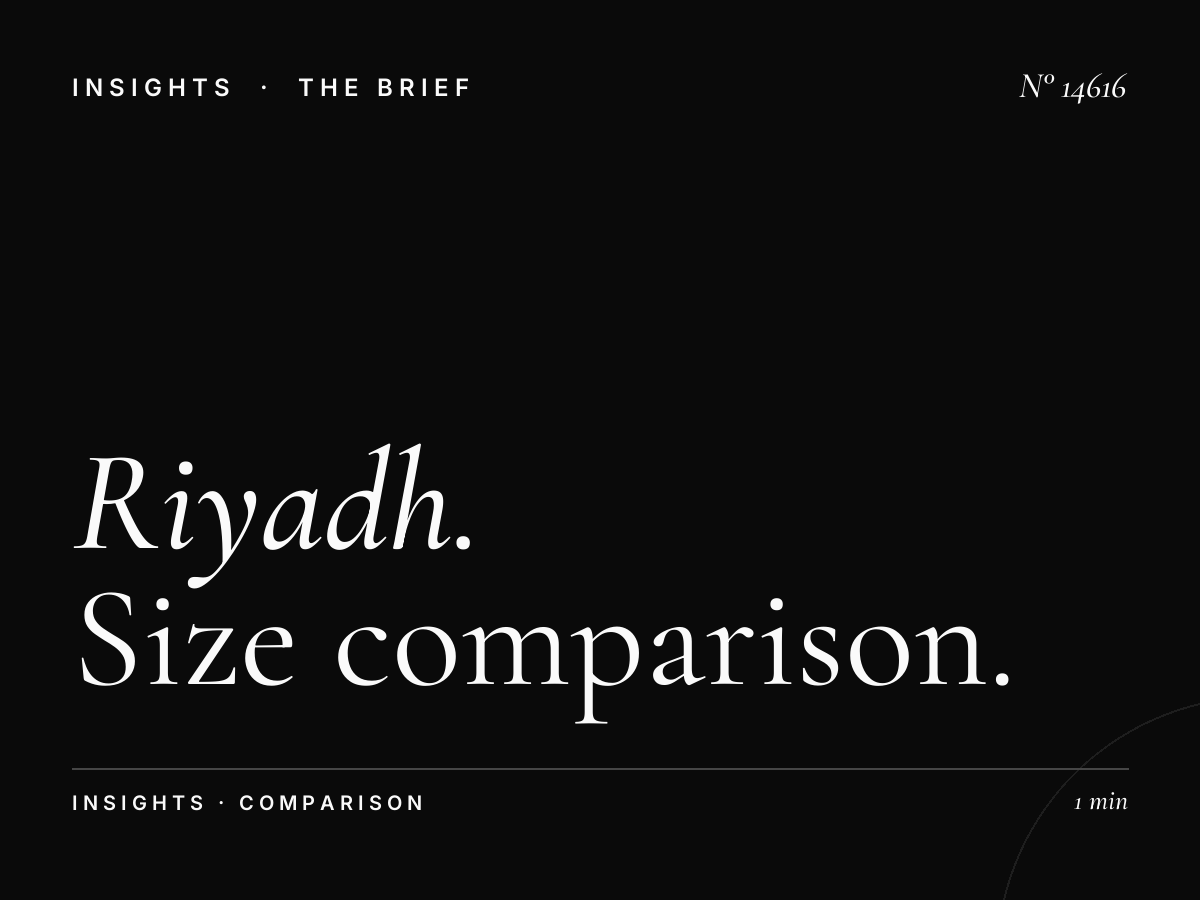 Riyadh Mega vs Standard: Size Comparison