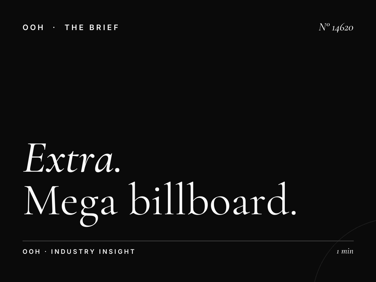 Extra Large Campaign Riyadh: Mega Billboard Planning