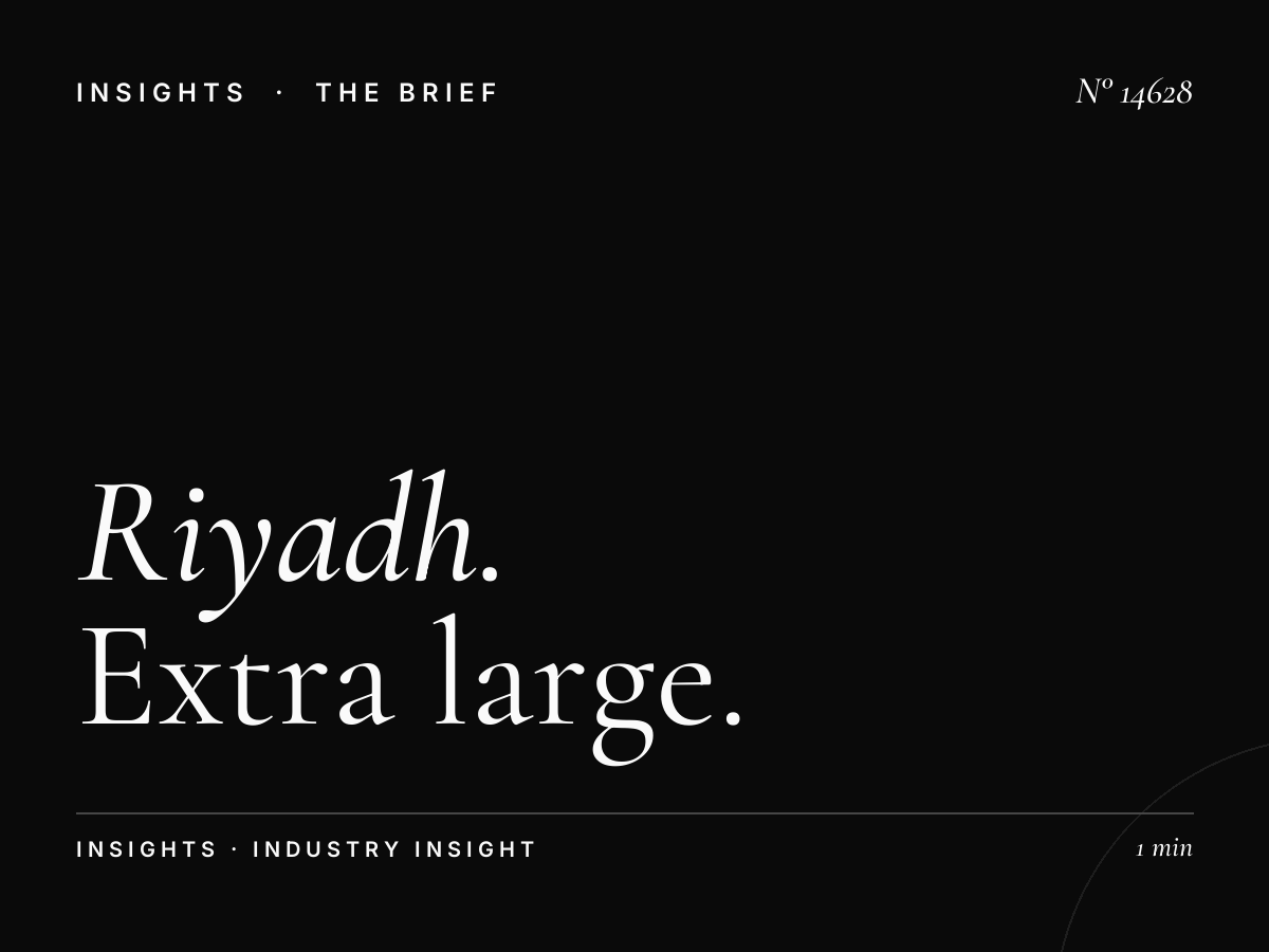 Riyadh Mega Size: Extra Large Format Specifications