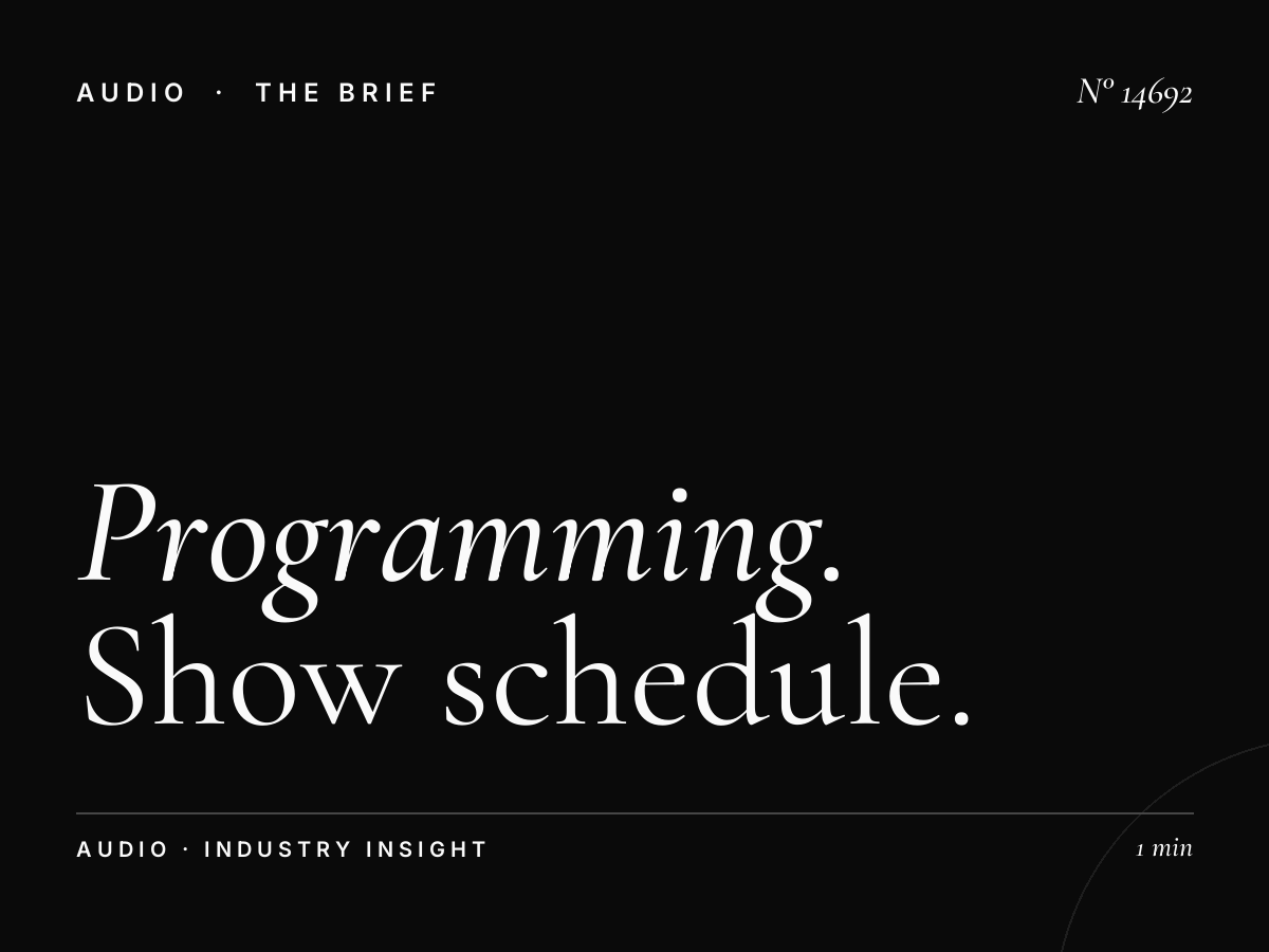 U FM 90 Programming: Show Schedule Format