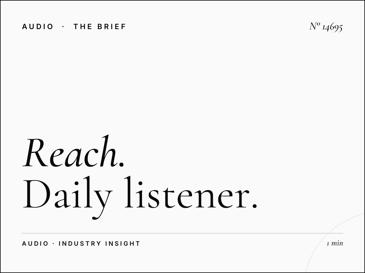 U FM 90 Reach: Daily Listener Impressions Saudi