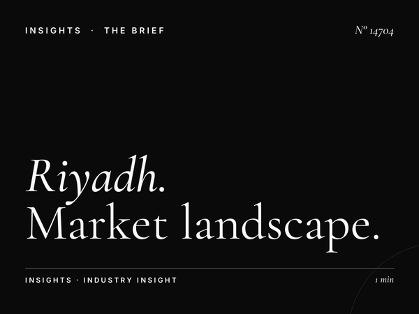 Riyadh Mega Competition: Market Landscape