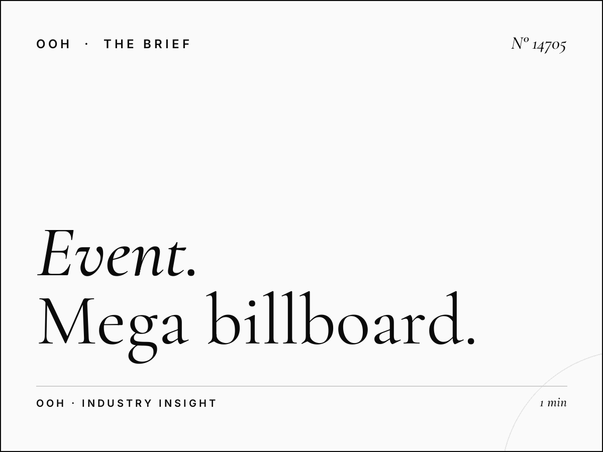Event Advertising Riyadh: Mega Billboard Promotion