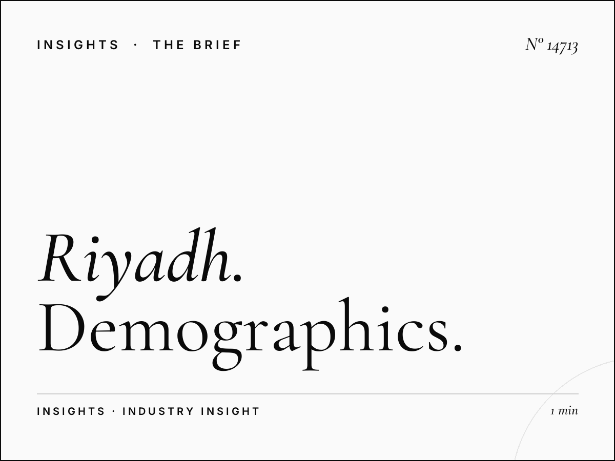 Riyadh Mega Audience: Demographics