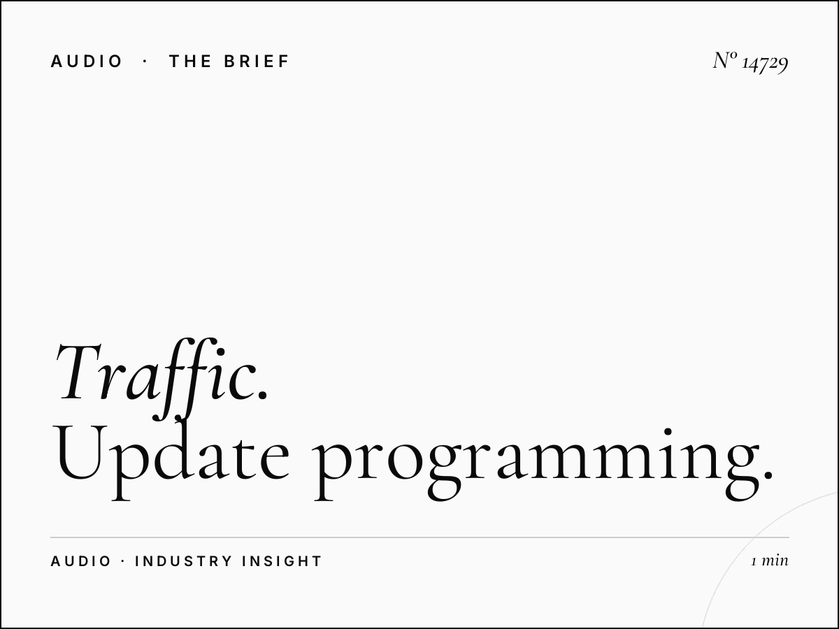 U FM 90 Traffic Reports: Traffic Update Programming