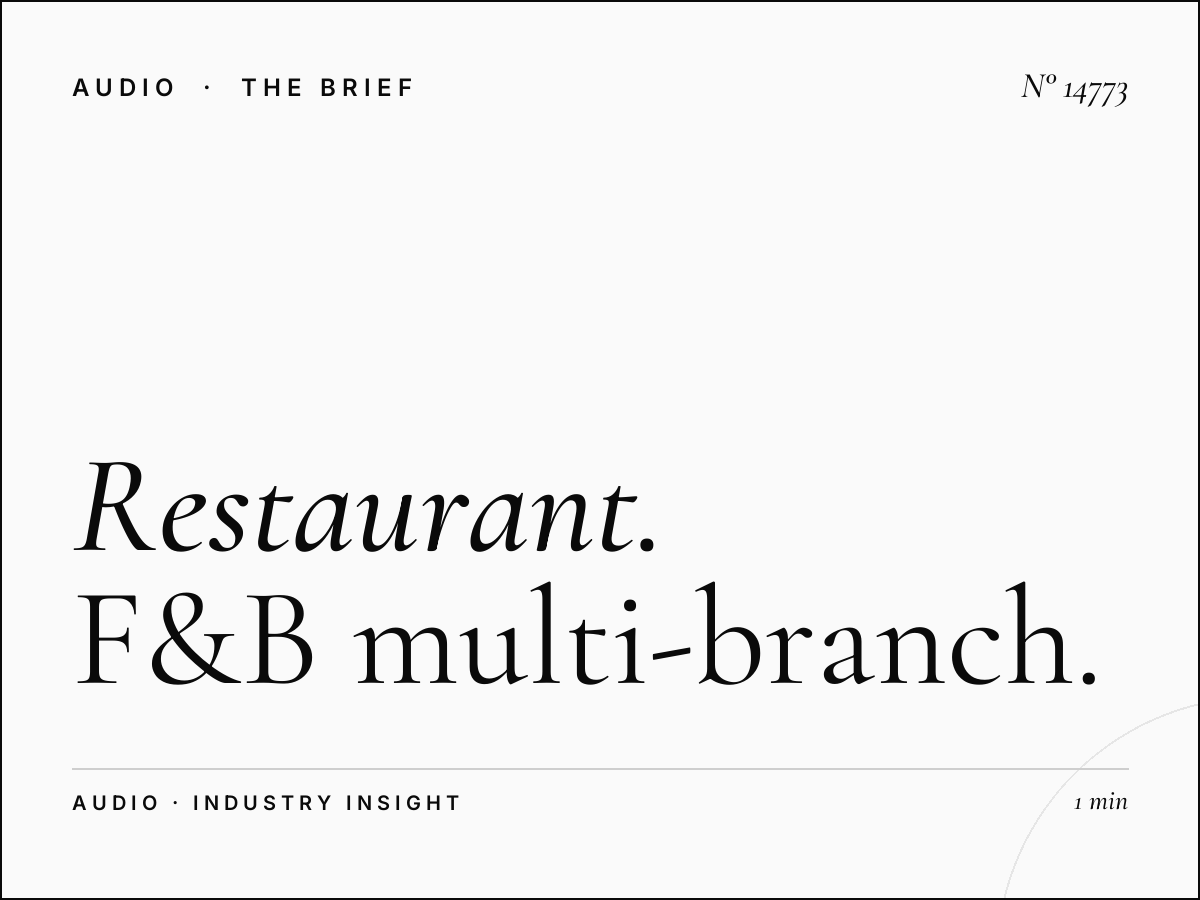 U FM 90 Restaurant Chains: F&B Multi-Branch Radio Advertising That Drives Footfall