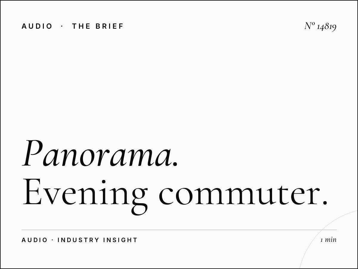 Panorama FM 96 Drive Time: Evening Commuter Advertising
