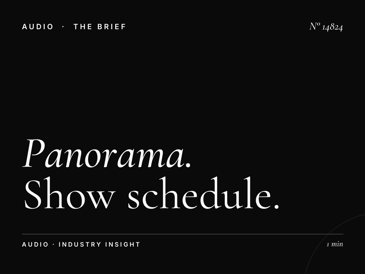 Panorama FM 96 Programming: Show Schedule Format