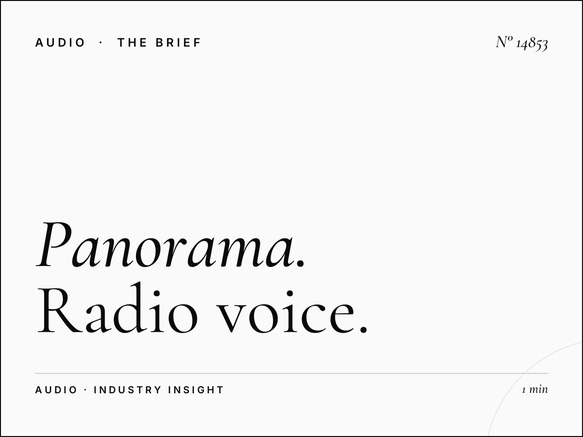 Panorama FM 96 Voice Over: Radio Voice Talent Options