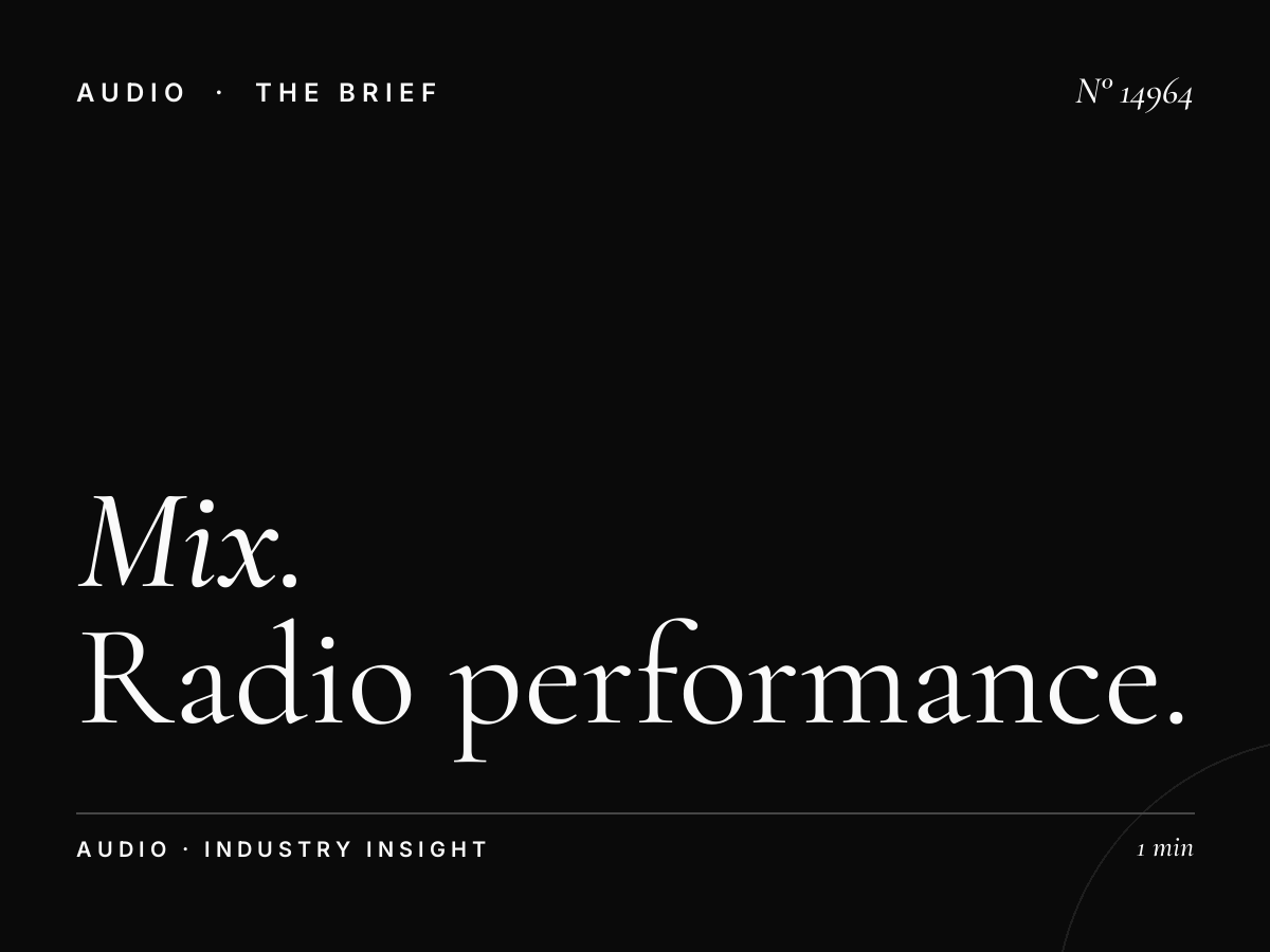 Mix FM 98 ROI: Radio Performance Measurement