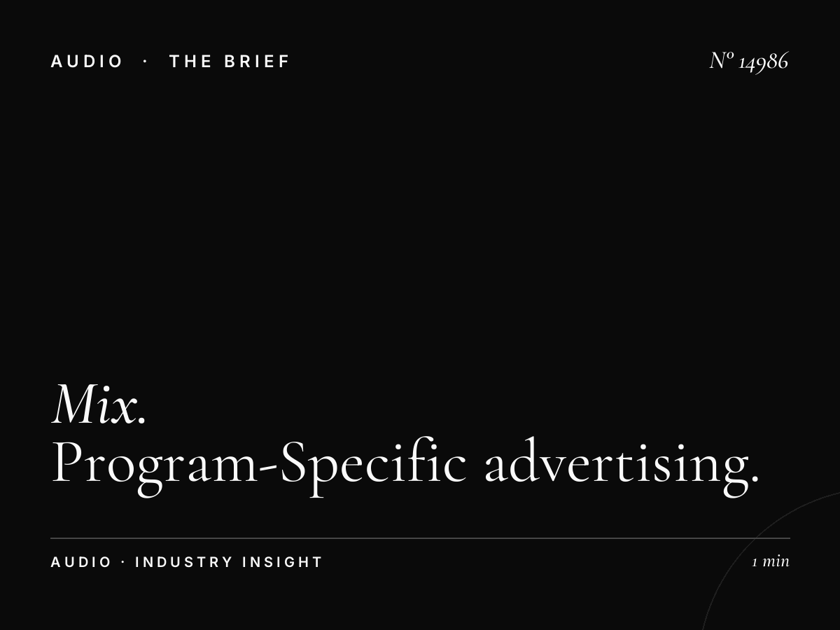 Mix FM 98 Radio Shows: Program-Specific Advertising