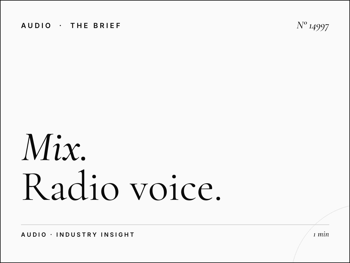 Mix FM 98 Voice Over: Radio Voice Talent Options