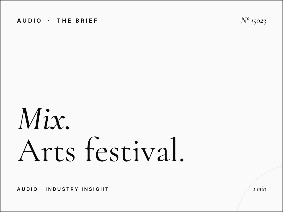 Mix FM 98 Cultural Events: Arts Festival Promotion