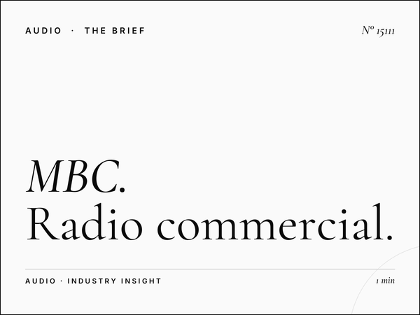 MBC FM 102 Creative Production: Radio Commercial Creation