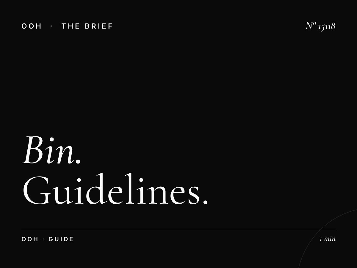 Bin Twar Wall Banner Message Strategy: Guidelines