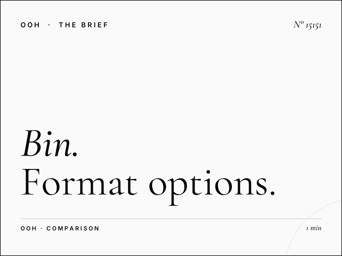 Bin Omran Wall Banner vs Digital: Format Options