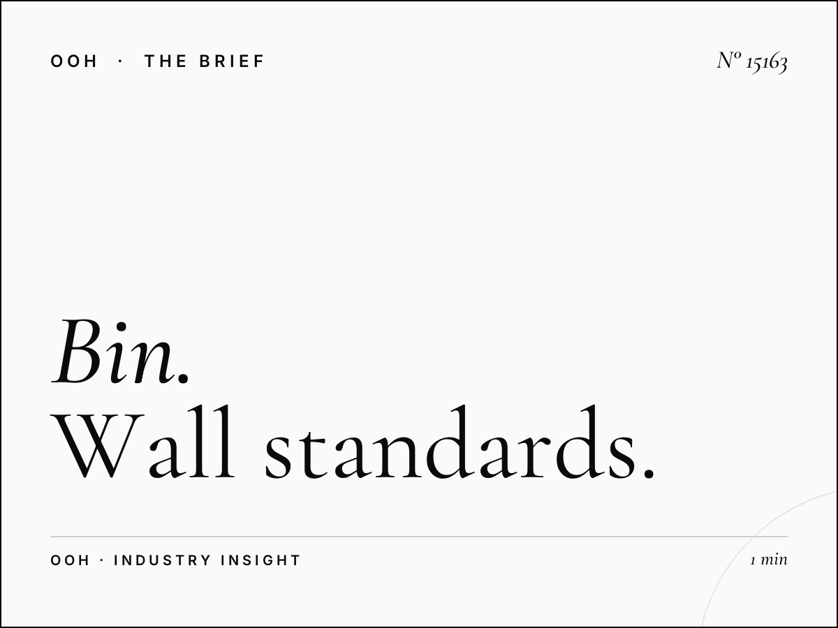 Bin Omran Wall Banner Dimensions: Wall Standards