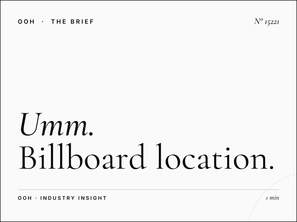 Umm Ghwalina Static Hoarding Placement: Billboard Location