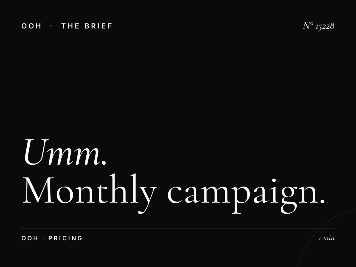 Umm Ghwalina Hoarding Rates: Monthly Campaign Pricing