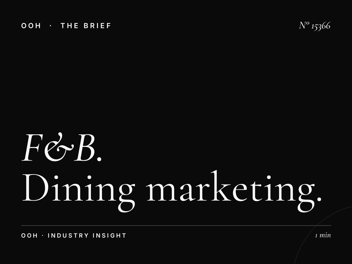 F&B Restaurants Crazy Billboard: Dining Marketing That Actually Delivers Results
