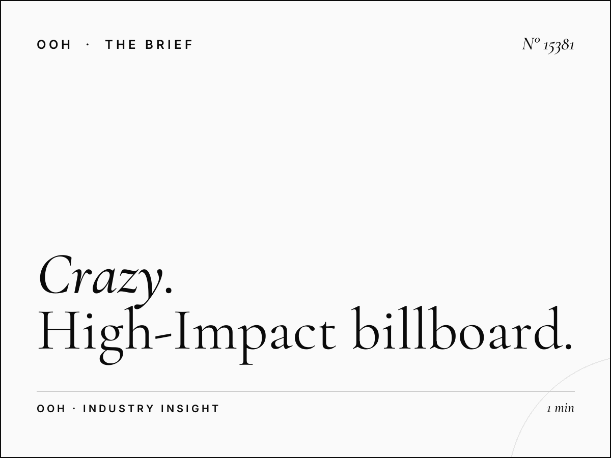 Crazy Static Billboard Visibility: High-Impact Billboard Advertising That Stops Traffic