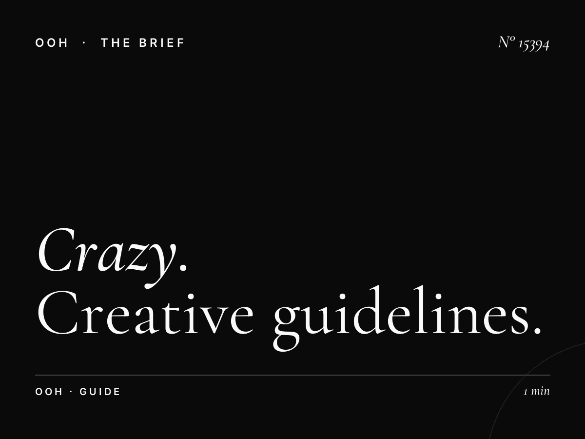 Crazy Static Billboard Design: Creative Guidelines