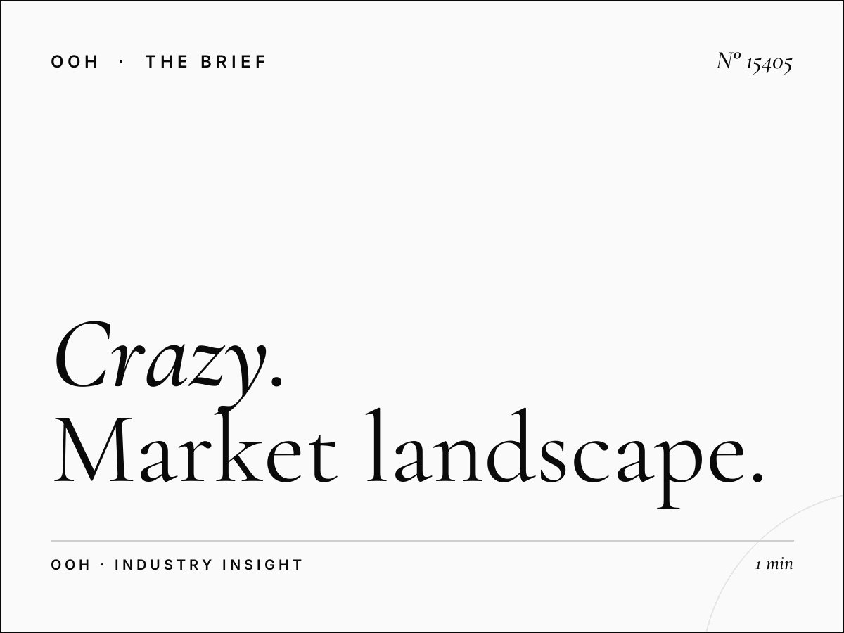 Crazy Static Billboard Competition: Market Landscape
