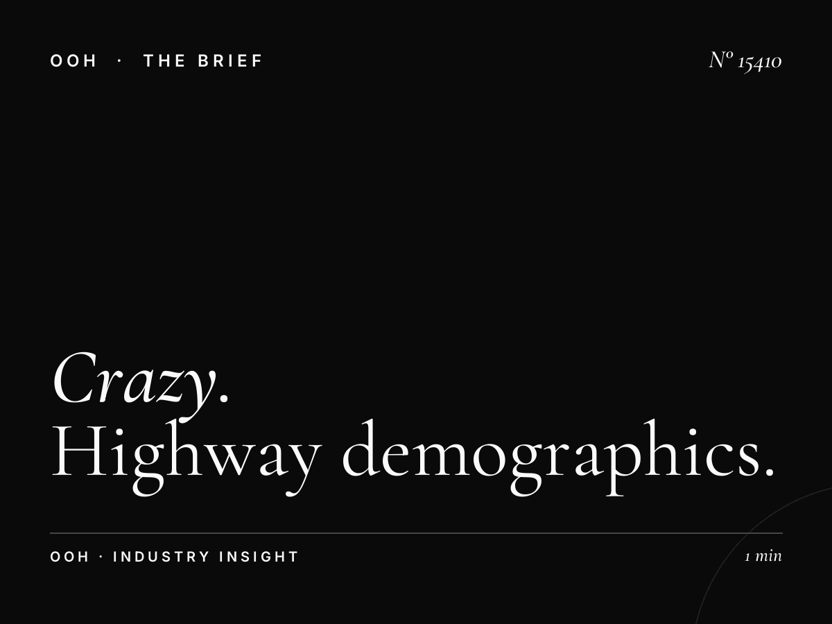 Crazy Billboard Audience Qatar: Highway Demographics