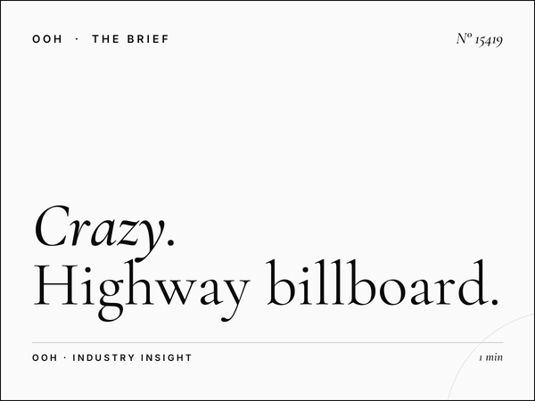 Crazy Billboard Qatar: Highway Billboard Marketing