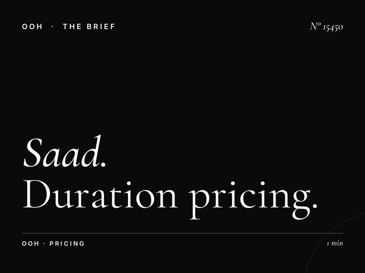 Al Saad Hoarding Monthly Rates: Duration Pricing