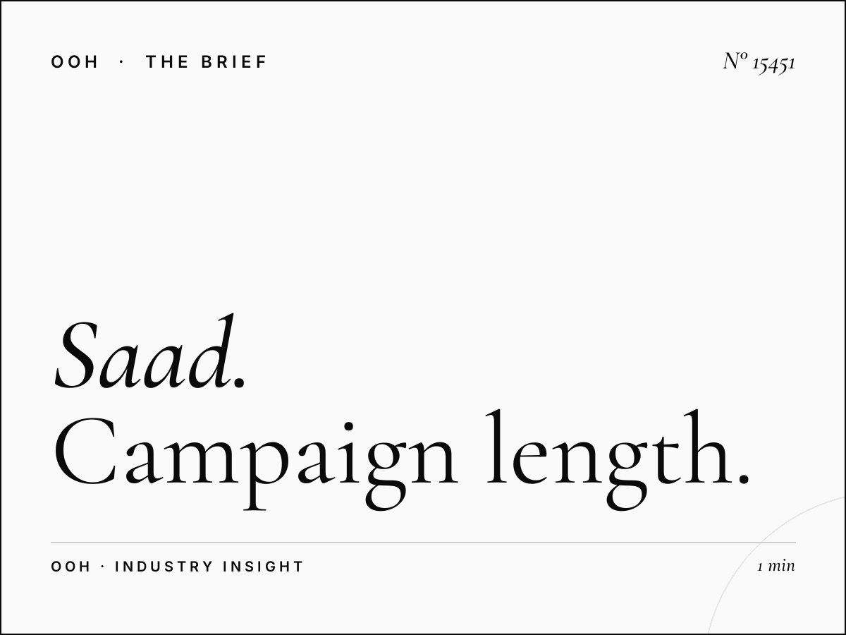 Al Saad Static Hoarding Duration: Campaign Length Options