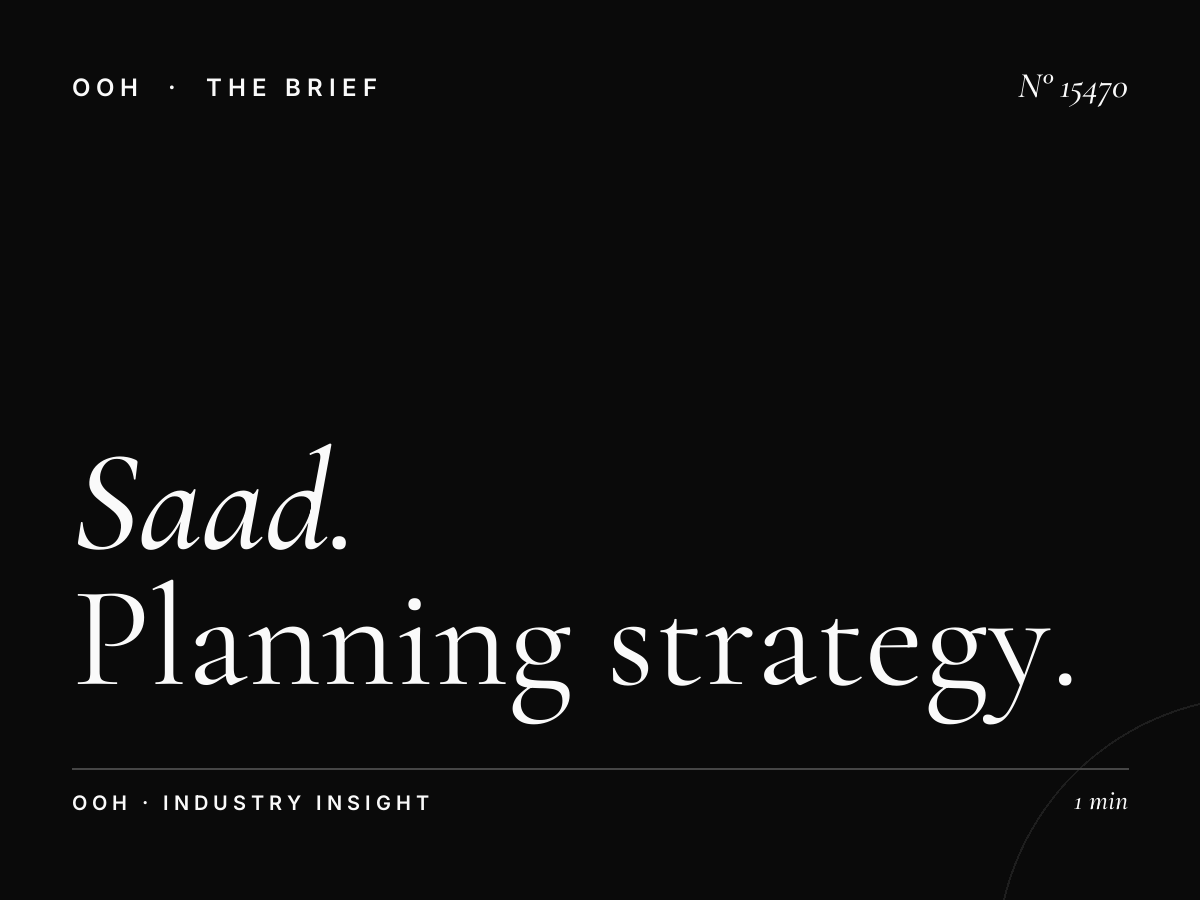 Al Saad Static Hoarding Campaign: Planning Strategy