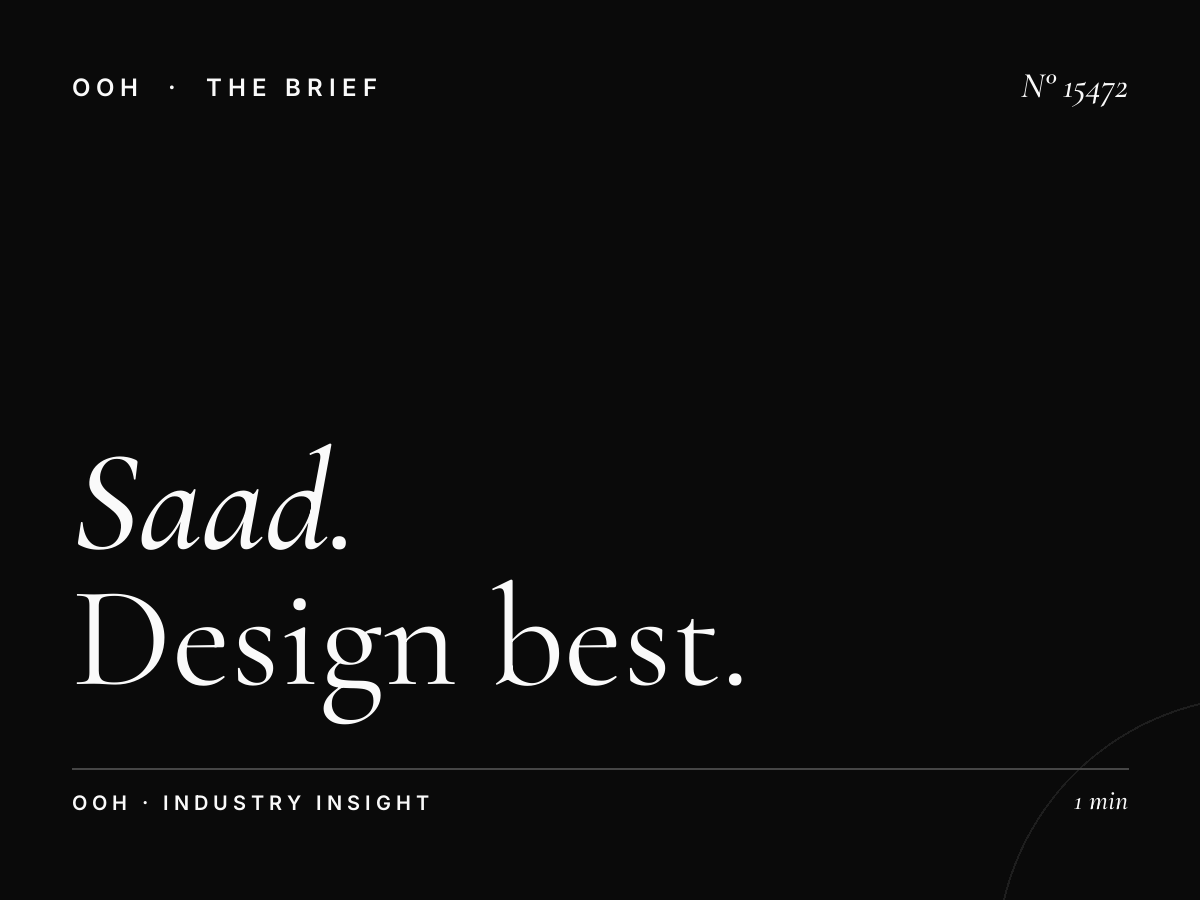 Al Saad Hoarding Creative: Design Best Practices