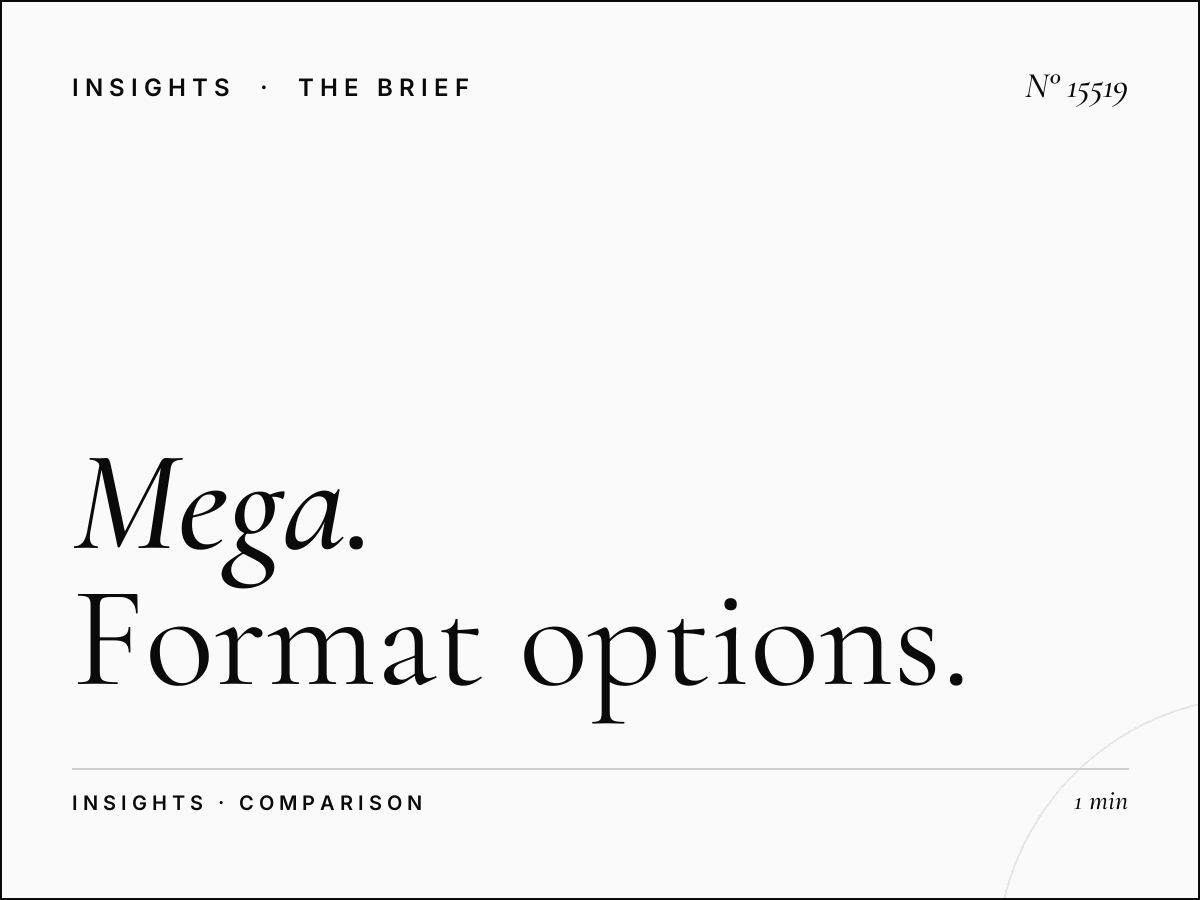 Mega Dominance vs Standard Qatar: Format Options