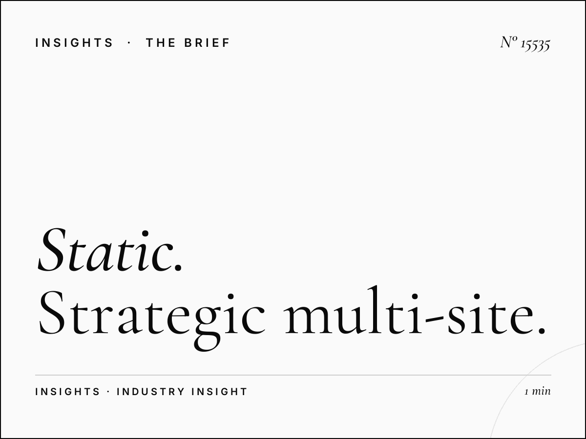 Static Mega Dominance Locations: Strategic Multi-Site Planning for Maximum Brand Impact